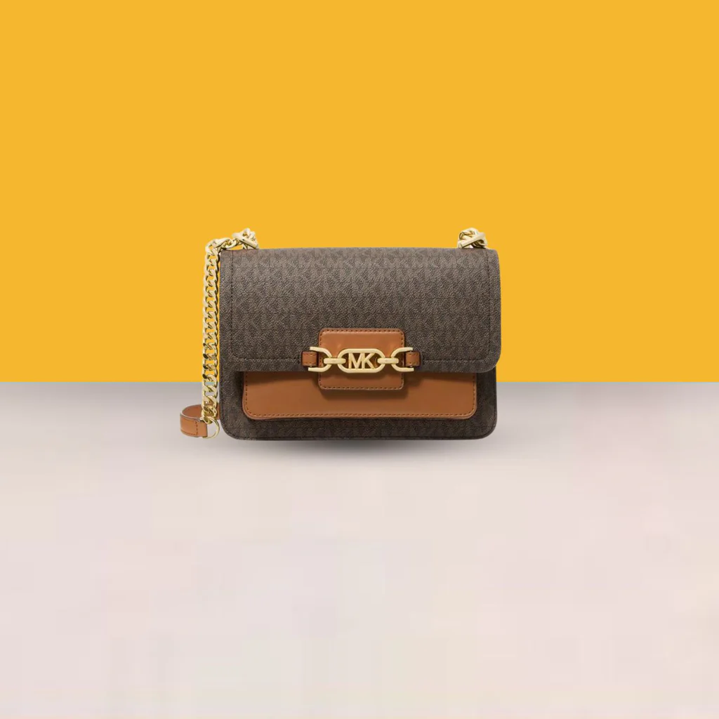 MK Heather Shoulder Bag With OG Box & Dust Bag (Brown - 176)
